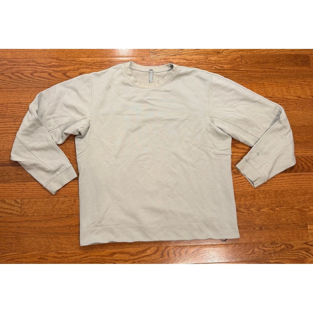 Lululemon French Terry Oversized Crewneck Pullover Sweatshirt Mens Large LM3DF8S